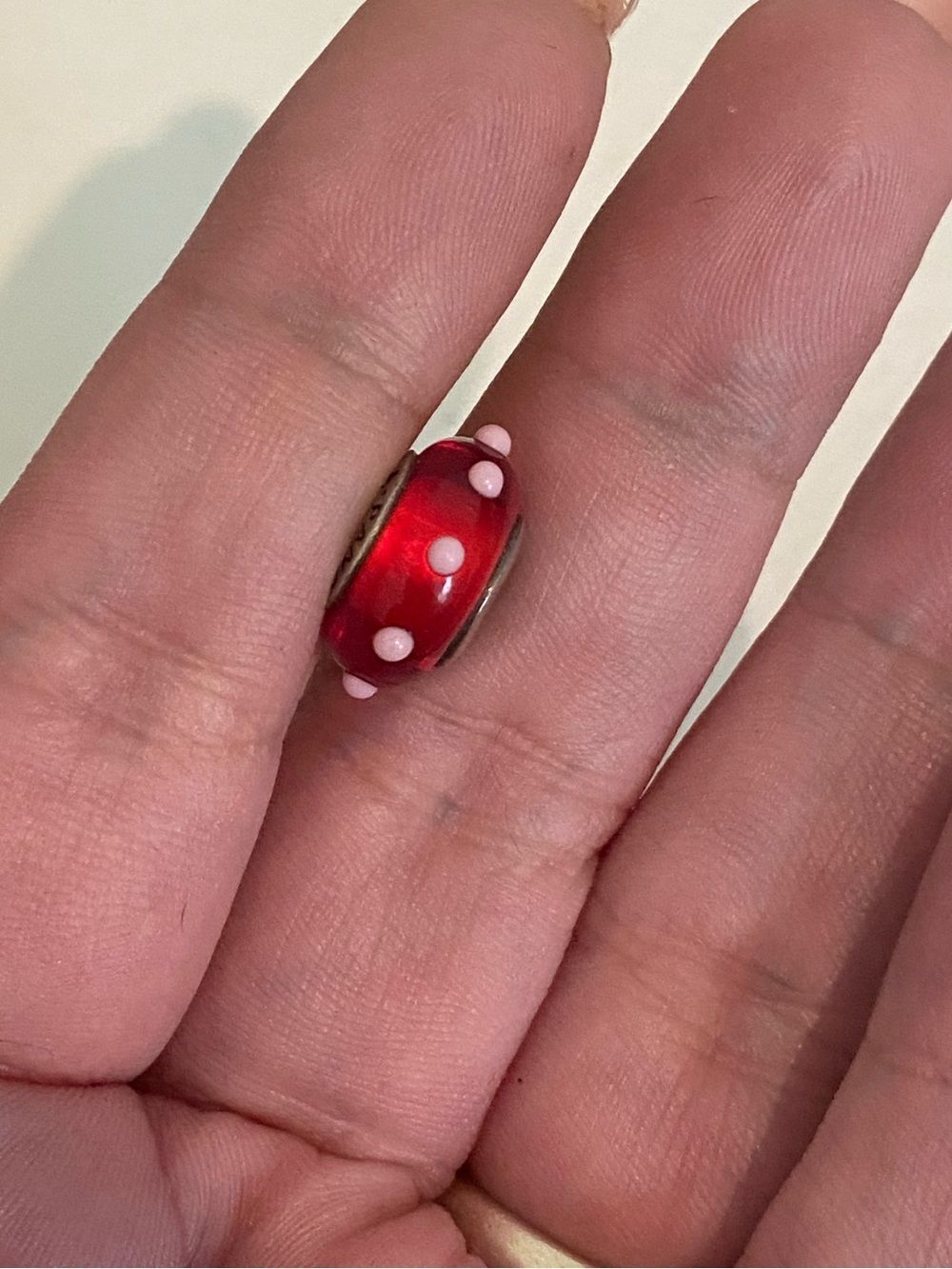 Authentic Pandora “Seeing Spots” Murano Glass Charm *READ*